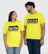 Babe And Hunk Unisex Half Sleeve T-Shirts (Pack of 2)